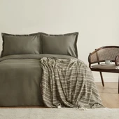 Karaca Home Weena Çift Kişilik Krep Nevresim Jakar Pike Takımı Yeşil thumbnail 5