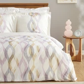 Karaca Home Joan Çift Kişilik %100 Pamuk Saten Nevresim Takımı Bej thumbnail 1