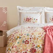 Karaca Home Jora %100 Pamuk Çift Kişilik Nevresim Pike Takımı Somon - 2