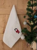 Pamuklu İkili 50x80 cm Modern Nakışlı Desenli Hediyelik Havlu Seti Baveno thumbnail 3