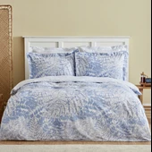 Karaca Home Hayley %100 Pamuk Çift Kişilik Nevresim Takımı Mavi thumbnail 1