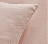 Karaca Home Charm Sion %100 Pamuk Jakarlı Saten King Size Nevresim Takımı Pudra thumbnail 8