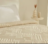 Karaca Home Rita Emboss Batta Tek Kişilik Ekru - 3