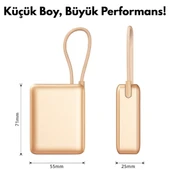 20W Hızlı Şarj Mini Powerbank  Çift Cihaz Şarj, LED Gösterge, Kompakt ve Hafif Tasarım - 8
