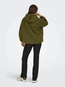 Only 15354468 Kapsonlu Kadin Mont - Haki - 3