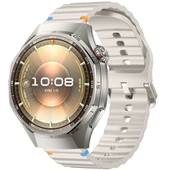 Huawei Watch GT6 Pro 46mm İle Uyumlu Dalga Desenli Tokalı Yumusaş Soft Silikon Kordon  Starlight thumbnail 1