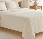 Karaca Home Sion %100 Pamuk Jakarlı Saten King Size Nevresim Takımı Ekru thumbnail 3