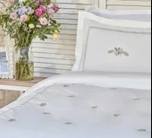 Karaca Home Cavale Çift Kişilik Percale Nevresim Takımı Nakışlı Pudra thumbnail 2