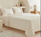 Karaca Home Sion %100 Pamuk Jakarlı Saten King Size Nevresim Takımı Ekru thumbnail 7