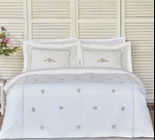 Karaca Home Cavale Çift Kişilik Percale Nevresim Takımı Nakışlı Pudra thumbnail 1