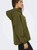 Only 15354468 Kapsonlu Kadin Mont - Haki - 6