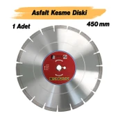 Asfalt Kesme Testeresi Elmas Testere Bıçağı Kesim Asfalt Beton 450 mm Zemin Kesme Testeresi Diski thumbnail 3