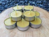 Krem Renk 50li Yuvarlak Tealight Mum - 1