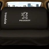 Peugeot Siyah Renk Ön Arka Koltuk Kılıfı Penye Servis Tipi Araba Koltuk Koruyucu - 2