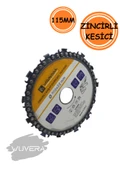Wuvera 115 mm Zincirli Ağaç Kesme Testere Diski – Taşlamalara Uygun, Güçlü ve Pratik Kesici Disk - 2