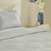 Karaca Fiora Soft Touch Non-İron Ck Nevresim Tek Mavi thumbnail 3