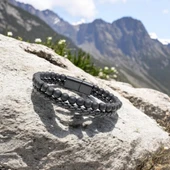 Oniks Doğaltaş Ve Deri Erkek Bileklik 31832B7D1 thumbnail 2