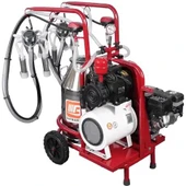 Benzinli Çift Sağım Kuru Pompa Süt Sağım Makinesi 40 Litre - 1