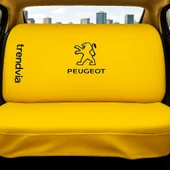 Peugeot Sarı Renk Ön Arka Koltuk Kılıfı Penye Servis Tipi Araba Koltuk Koruyucu - 2