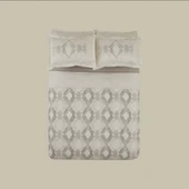 Karaca Home Chain %100 Pamuk 120 Tel Çift Kişilik Saten Nevresim Takımı Gri - 6