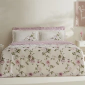 Karaca Home Rosales %100 Pamuk 120 Tel Çift Kişilik Saten Nevresim Takımı  thumbnail 1