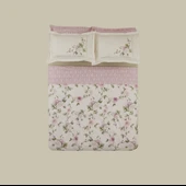 Karaca Home Rosales %100 Pamuk 120 Tel Çift Kişilik Saten Nevresim Takımı  thumbnail 10