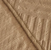 Karaca Home Rita Çift Kişilik Emboss Battaniye Açık Kahve  - 4