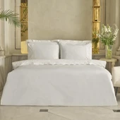 Karaca Home Carmello Brodeli %100 Pamuk Çift Kişilik Nevresim Takımı Beyaz  thumbnail 1