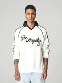 Polo Yaka Los Angeles 13 Oversize Sweatshirt - 2
