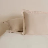 KARACA BASIC VOLANLI 2Lİ YASTIK KILIFI BEJ - 1