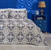 Karaca Home Bluva Çift Kişilik Yatak Örtüsü Takımı Mavi thumbnail 8