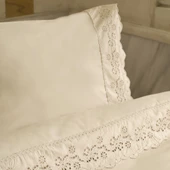 Karaca Home Carmello Brodeli %100 Pamuk Çift Kişilik Nevresim Takımı Bej thumbnail 9