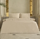 Karaca Home Carmello Brodeli %100 Pamuk Çift Kişilik Nevresim Takımı Bej thumbnail 6