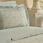 Karaca Home Owen 80 Tel %100 Pamuk Saten Çift Kişilik Nevresim Takımı Mavi  - 9