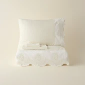 Karaca Home Chole Brodeli %100 Pamuk Çift Kişilik Nevresim Takımı Beyaz thumbnail 10