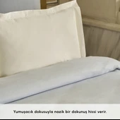 Karaca Home Alya Fistolu Bambu Çift Kişilik Pike Mavi thumbnail 2