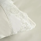 Karaca Home Chole Brodeli %100 Pamuk Çift Kişilik Nevresim Takımı Beyaz thumbnail 4