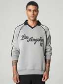 Polo Yaka Los Angeles 13 Oversize Sweatshirt - 1