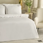 Karaca Home Carmello Brodeli %100 Pamuk Çift Kişilik Nevresim Takımı Beyaz  thumbnail 7