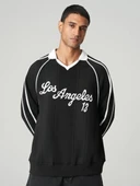 Polo Yaka Los Angeles 13 Oversize Sweatshirt - 1
