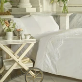 Karaca Home Chole Brodeli %100 Pamuk Çift Kişilik Nevresim Takımı Beyaz thumbnail 2