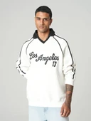 Polo Yaka Los Angeles 13 Oversize Sweatshirt - 1