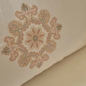 Karaca Home Kelsey Nakışlı %100 Pamuk Çift Kişilik Nevresim Takımı Beyaz - 4