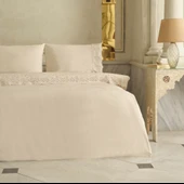 Karaca Home Carmello Brodeli %100 Pamuk Çift Kişilik Nevresim Takımı Bej thumbnail 7