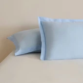 Karaca Home Basic Volanlı 2'li Yastık Kılıfı Mavi 50X70 Cm - 2