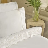 Karaca Home Carmello Brodeli %100 Pamuk Çift Kişilik Nevresim Takımı Beyaz  thumbnail 8