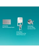 Turkuaz Ova Gömme Rezervuar 3'lü Set Kumanda Paneli+Stop Valf - 3