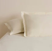 Karaca Home Basic Volanlı 2'li Yastık Kılıfı Ekru 50X70 Cm - 2