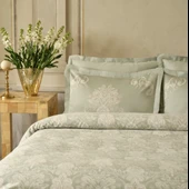 Karaca Home Holly 80 Tel %100 Pamuk Saten Çift Kişilik Nevresim Takımı Mint - 3
