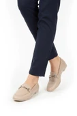 Ayakmod Bej Cilt Hafif Esnek Kadın Casual Ayakkabı 572433 Z - 2